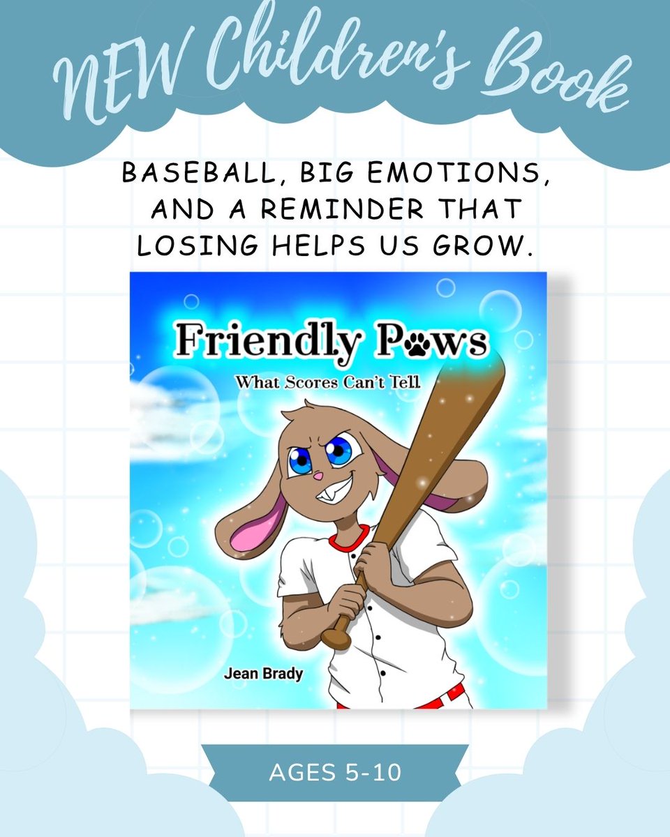 _JeanBrady's tweet photo. Friendly Paws Book One follows May, a determined young athlete who discovers that effort matters more than the scoreboard.
Get yours here: https://t.co/JvWkpfvmCV
#kidsbook https://t.co/pZ4pgTf3Lu