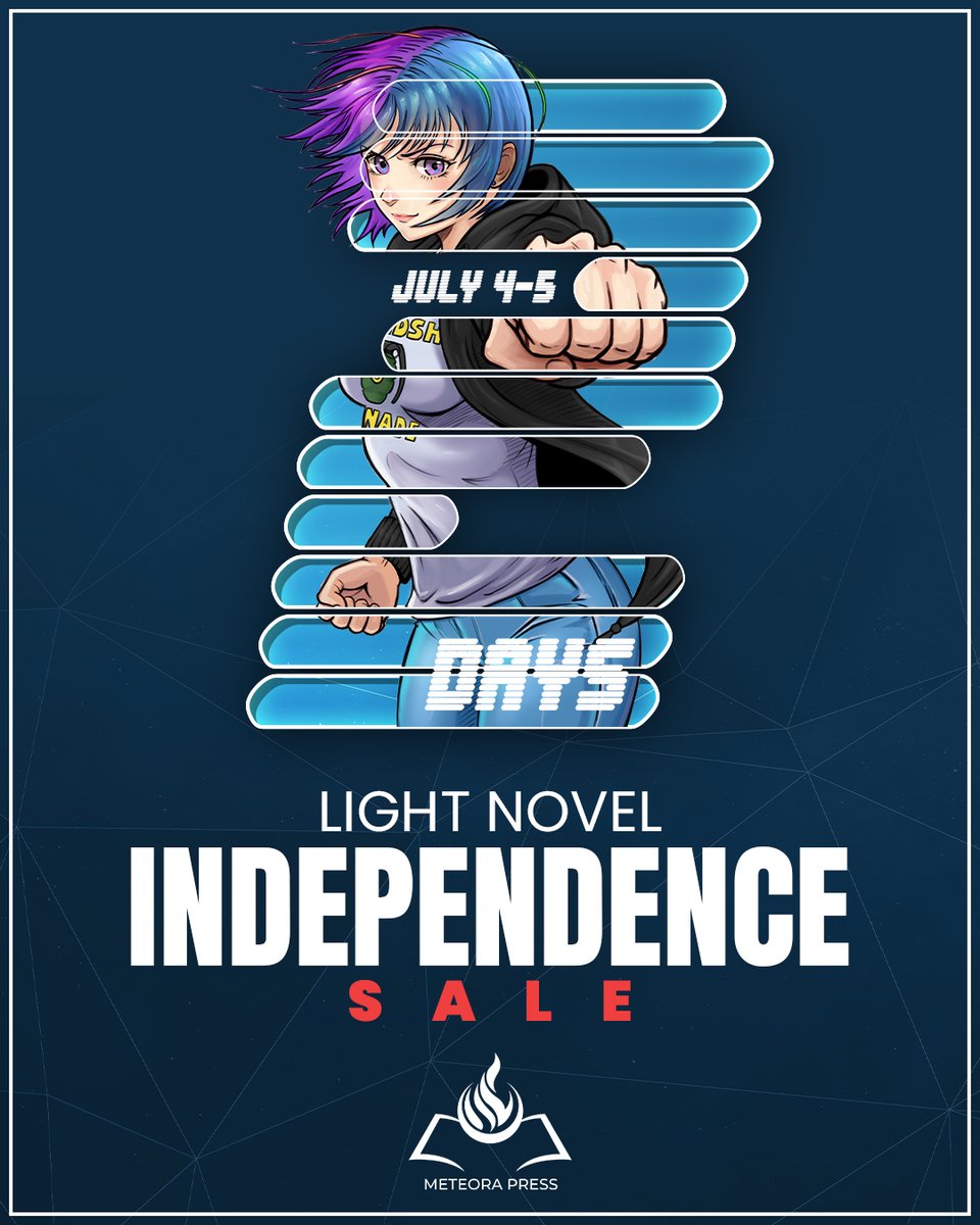 JJPiedraOELN's tweet photo. A long holiday weekend is the perfect time to start a new adventure.

In 2 days, every one of my anime-inspired Original English Light Novels will be just $0.99 for my Independence Day Ebook Sale!

#LightNovel #OELN #Anime #BookSale #manga #booktwt https://t.co/brquBVeJtc
