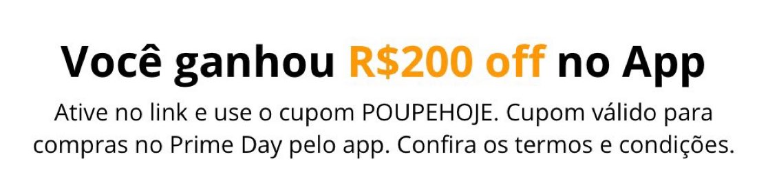 CalangoPromos's tweet photo. URGENTE: CUPOM NOVO PRIME DAY AMAZON! 🚨

Compre no app com o cupom de R$200 off da Amazon!

Valide no link e utilize o código: POUPEHOJE
https://t.co/etFAYgDR5G
https://t.co/etFAYgDR5G

Seja Amazon Prime 30 dias GRÁTIS:
https://t.co/X5RYKElJQy https://t.co/3vGmAGwUq9