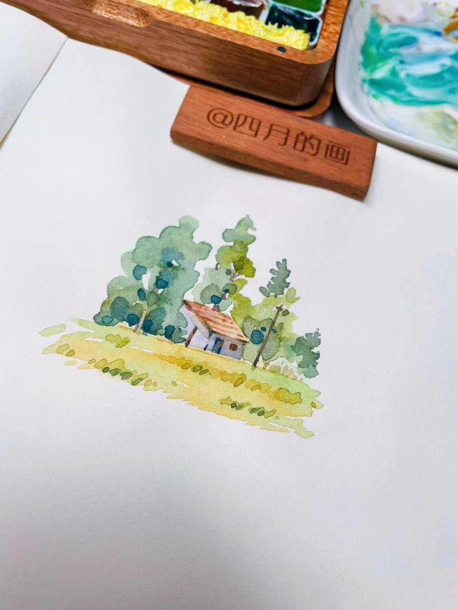 kurtozhan's tweet photo. Want to pick up a fun new skill Try watercolor sketching! It’s easy for beginners, relaxing, and you can create cute little artworks in 30 mins a day. Start your creative journey now!， https://t.co/M5jSiaGmz3