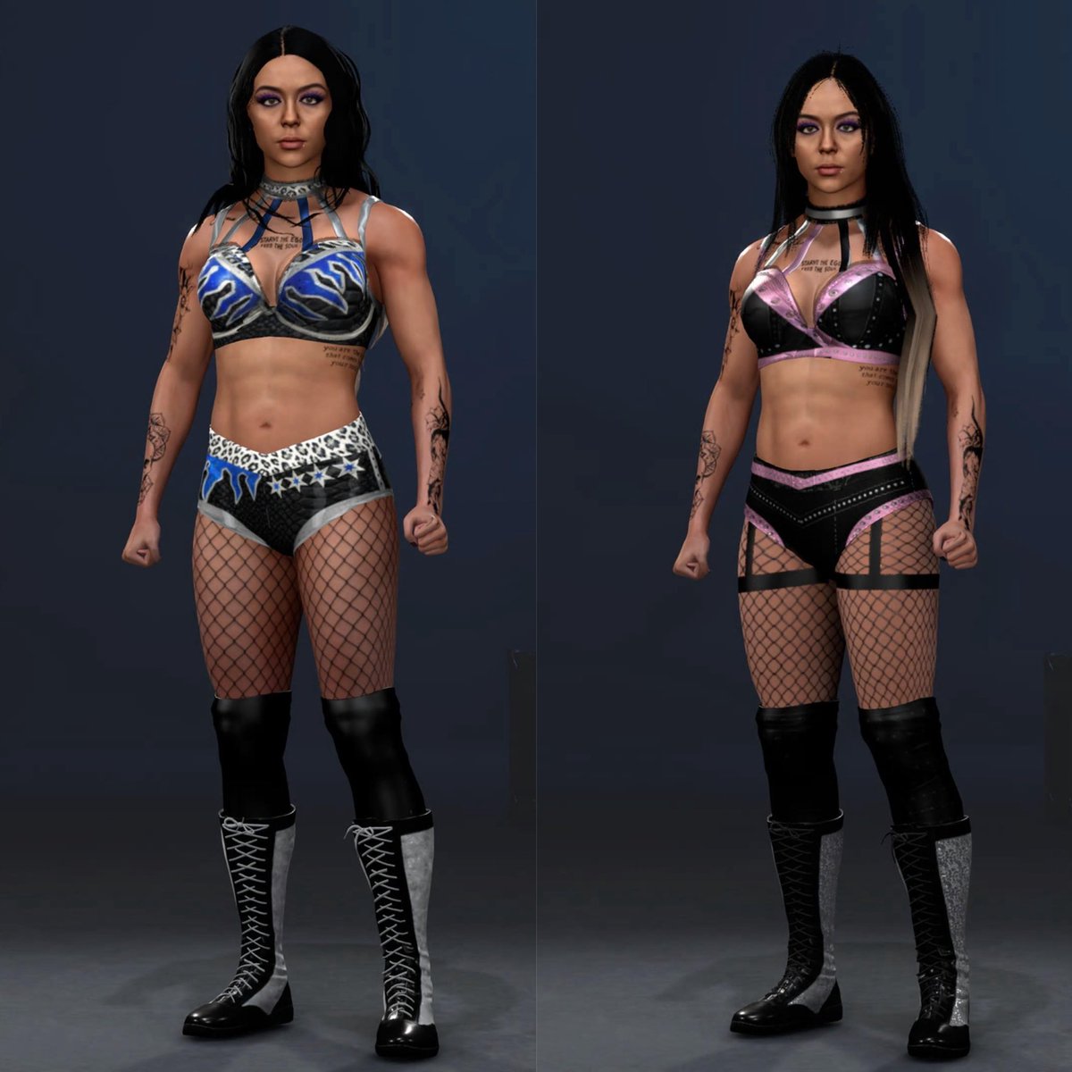 aaronvr40_'s tweet photo. THE ONLY ONE 🤘🏻
Elayna Black ( @elaynablack ) TNA’26 gears are now on #WWE2K26 CC <3
CAW: @lonewolf_71563 
*Available on consoles*
Hashtags:
#ElaynaBlack
#CoraJade
#TNA https://t.co/b41m7oNeFo