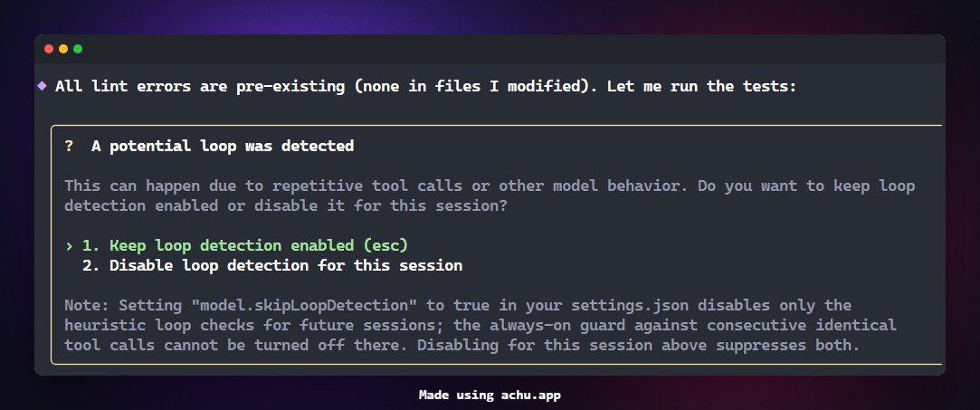 QAInsights's tweet photo. When you get this kind of message in your CLI? Keep this setting enabled to save compute/tokens. https://t.co/s5MQBuu0ww