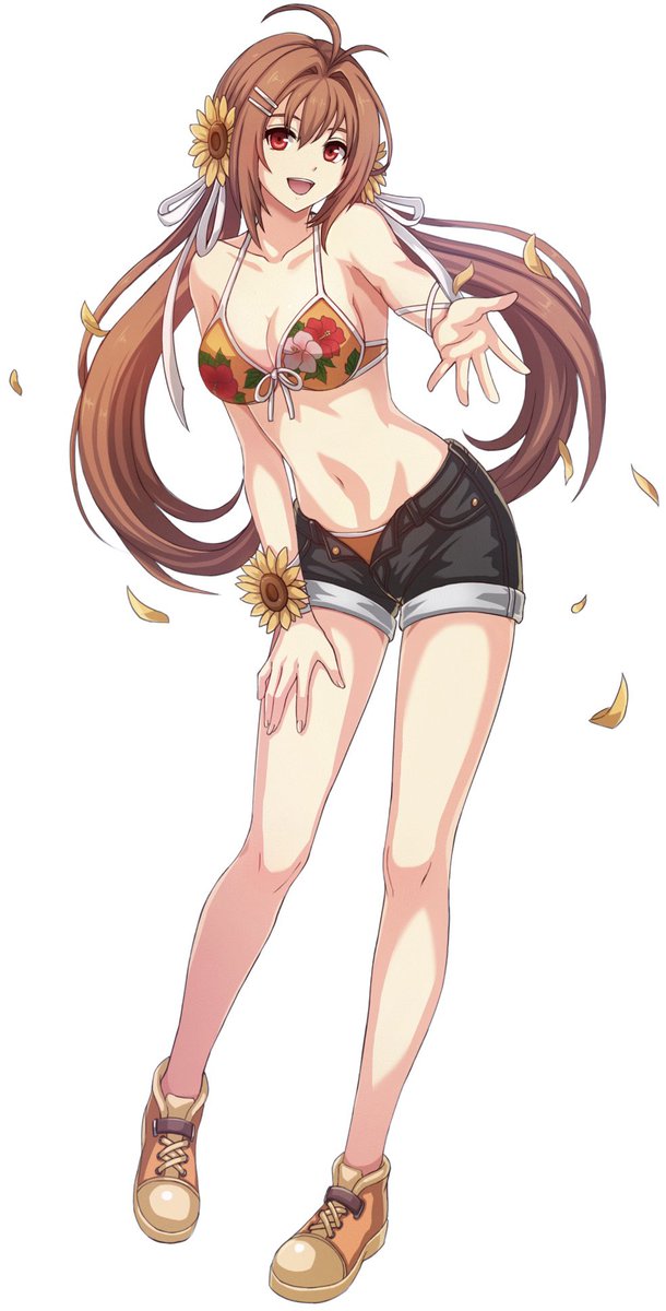 Hansuke21's tweet photo. Estelle Bright Skin - "A Summer Maiden Playing with the Sun".

Trails of Cold Steel - Northern War Mobile https://t.co/m8m6A8s4Df