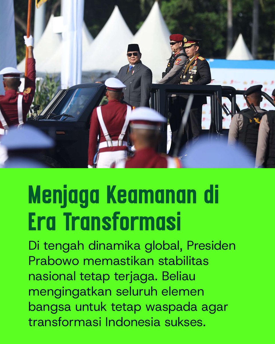 galaxiandr's tweet photo. Kolaborasi seluruh elemen bangsa dalam menjaga keamanan menciptakan lingkungan yang kondusif bagi pertumbuhan ekonomi dan kesejahteraan masyarakat.
#StabilitasKeamananNasional
Stabilitas Nasional Transformasi Indonesia https://t.co/mdrJCbqBUi