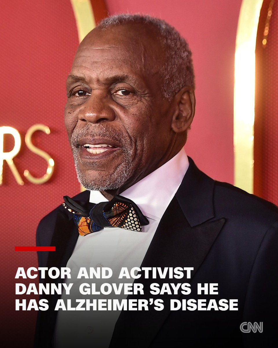 CNN's tweet photo. Actor and activist Danny Glover, best known for starring as an easygoing police officer in the “Lethal Weapon” franchise, has revealed he has Alzheimer’s disease. https://t.co/wK5q42Gnx3 https://t.co/JiVCGIKNeO