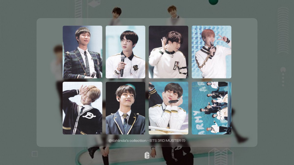 collection 223, 224, 225 & 226! bts 3rd muster 1, 2, 3 and bts
