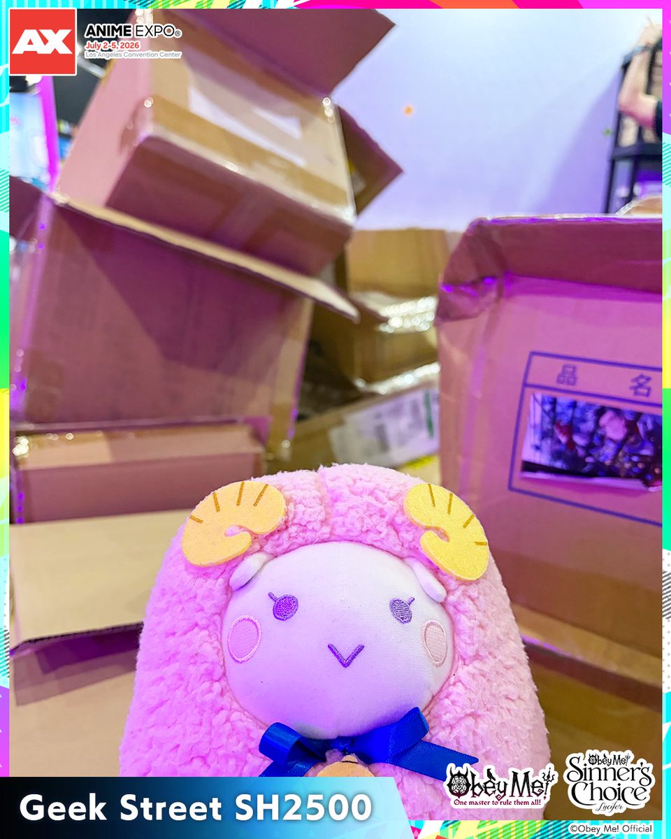 ObeyMeOfficial's tweet photo. 会場に来ています🐑
いよいよ明日スタートするAX2026！
ご来場予定の皆さま、楽しむ準備はできていますか？🙌✨
ブースに遊びに来てくださる皆さまをお迎えするため、引き続き準備頑張ります🔥

#ObeyMAX2026　#AX2026 https://t.co/RlG4Pf2PJe