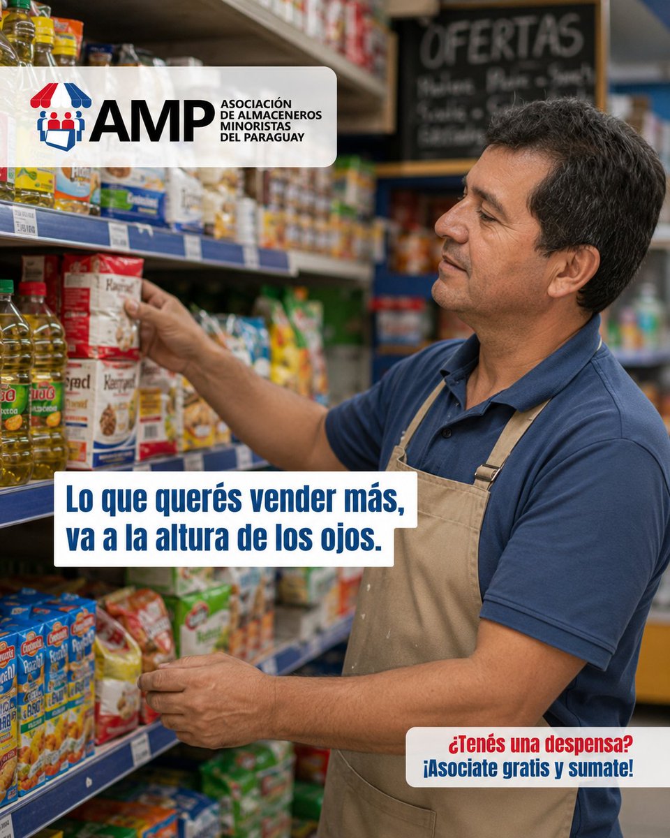 AlmacenerosPY's tweet photo. El cliente no entra a tu local a analizar, entra a resolver rápido. Cuando agrupás y ubicás bien los productos que se consumen juntos, le hacés el camino fácil.

No es solo orden, es estrategia.

#AMP #AMPTips https://t.co/vmDnnc0Mm9
