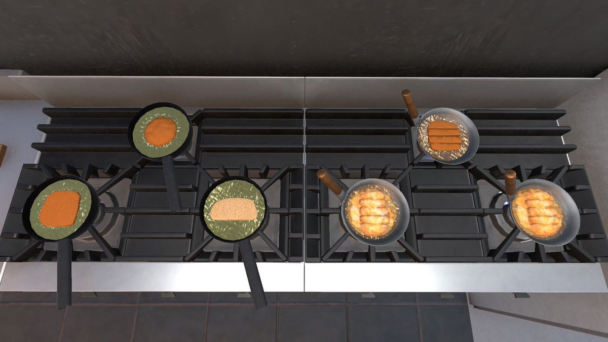 Shirocory_Games's tweet photo. 揚げて、運んで、皿を洗う！ #しろこりインディー発掘

『とんかつ食堂シミュレーター』発売🎉
食材の仕入れから調理、接客、会計、皿洗いまで、すべて一人でこなすワンオペ食堂経営シミュレーター。
絶妙な揚げ加減を見極める、とんかつ作りが気持ちいい！
ジュワッという揚げ音は、本物のとんかつを揚げた音を収録しているそうです🤤 

Steam：https://t.co/7fYG4KMbDR