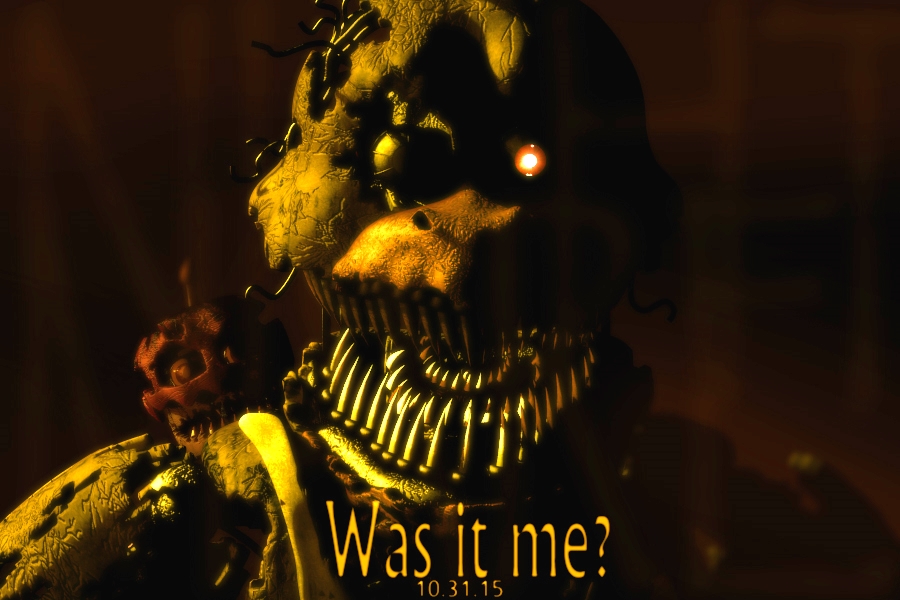 _the_04_'s tweet photo. Nightmare Chica, plus Phantom Chica, plus Ringu, and all of the sudden you get. uh this thing. https://t.co/Mki1qktREx