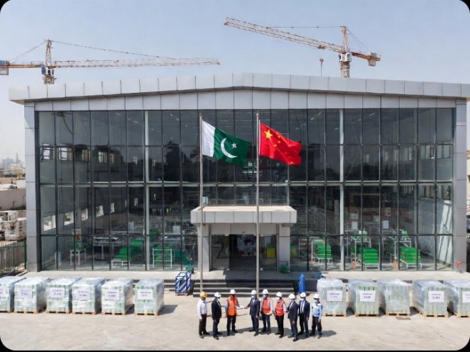 InshalSiddiquii's tweet photo. 🚨🛰️🇨🇳🇵🇰Pakistan and China have Signed a Deal to Build a Lithium-ion Battery Plant in  Karachi Korangi Industrial Area. Initial Output will be around 2,000 Batteries per month..
#CDFForProsperity https://t.co/l3GHC8Z6tk