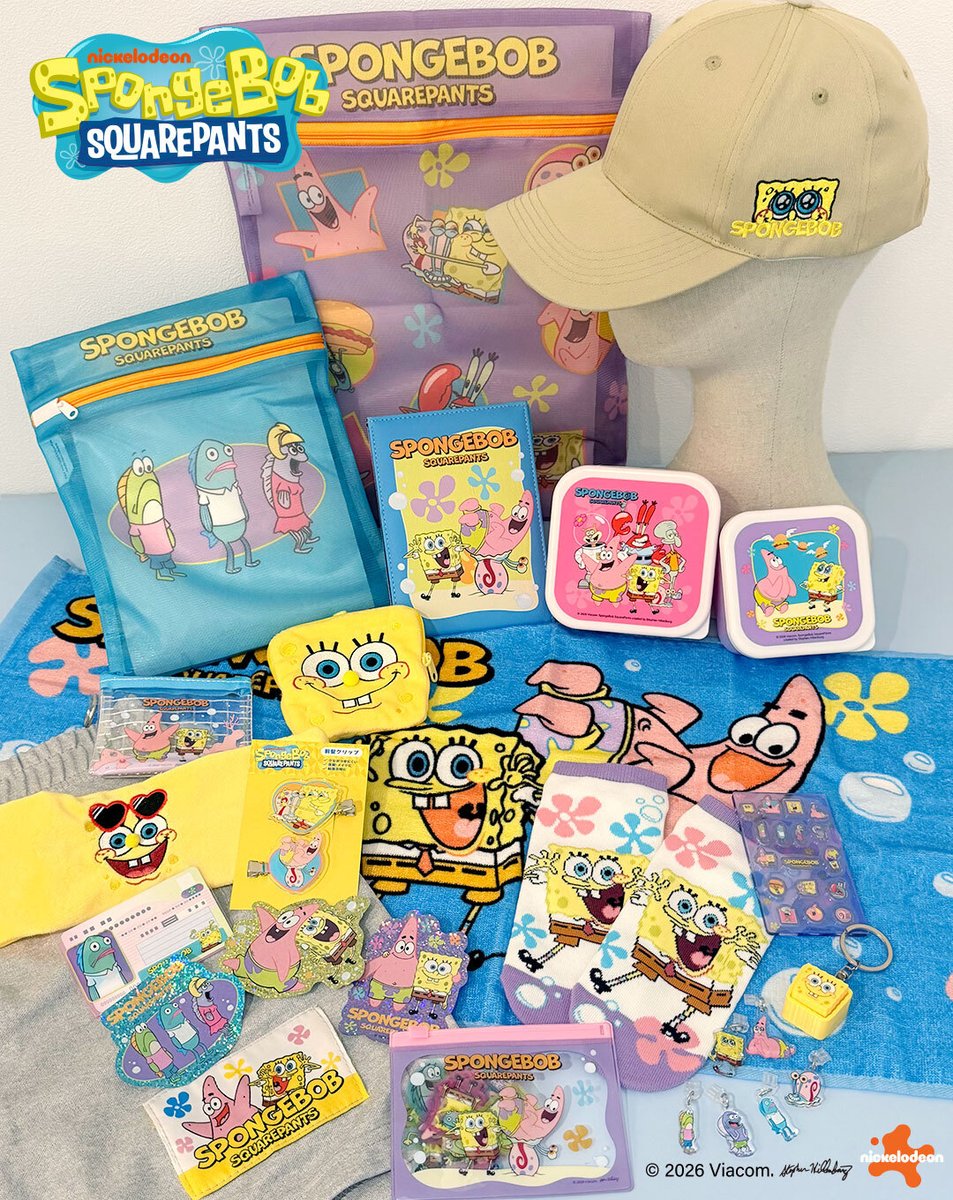 thankyoumart's tweet photo. 🫧🧽大人気！『スポンジ・ボブ』の🍍🌈
この夏にピッタリな新商品が登場するよ🎶

カラフルで使うたびに気分も上がる！
ポップで元気いっぱいな、
全23アイテムのラインナップ☀️

🍔WEB先行予約：7月3日(金)12:00～
🍔店頭販売：7月下旬～入荷順次
https://t.co/aIFrRikqAi https://t.co/5mvrSJLEX8
