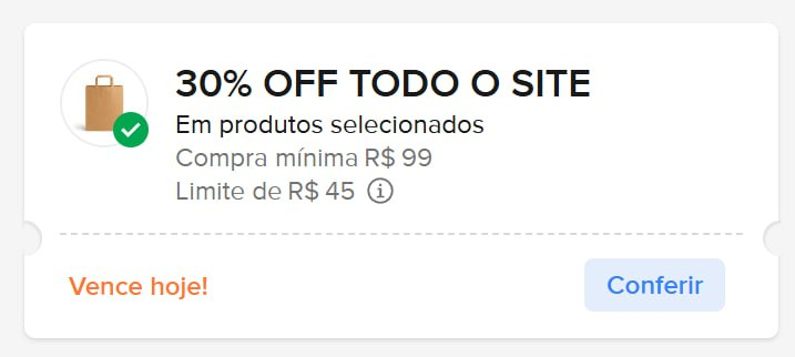 promohunters_'s tweet photo. 🚨 CUPOM DE 30% OFF LIBERADO!

🔥 30% OFF acima de R$99 (Limitado a R$45 OFF)
🎟 Cupom VALIDA0207

➡️ Compre pelo nosso link:
https://t.co/6JV2U8HW3a

⚠️ Válido apenas para quem resgatou o cupom ontem! https://t.co/OVK1pJTPCV