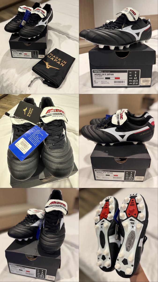 AsFlook's tweet photo. 🔥ขาย Mizuno Morelia II Japan (Made in Japan ของใหม่ ลองสวม 99%
รายละเอียด
• Size JP 27.0 (US 9/EU 42)
• หนังจิงโจ้แท้ Made in Japan
• ยังไม่เคยใช้งานลงแข่งขันหรือซ้อม
• ลองเดินสนาม 1 ครั้ง ปุ่มมีรอยเล็กน้อย
• กล่อง+ถุง+ป้าย 
💰 6,000 บาท 
#Mizuno #MoreliaII #รองเท้าสตั๊ด https://t.co/IU48V0QIWd