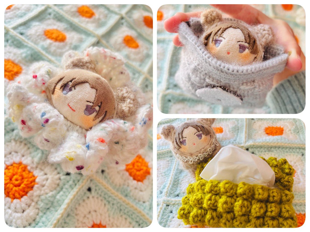 上半期に制作した作品見せて下さい たくさん編んだね🧶