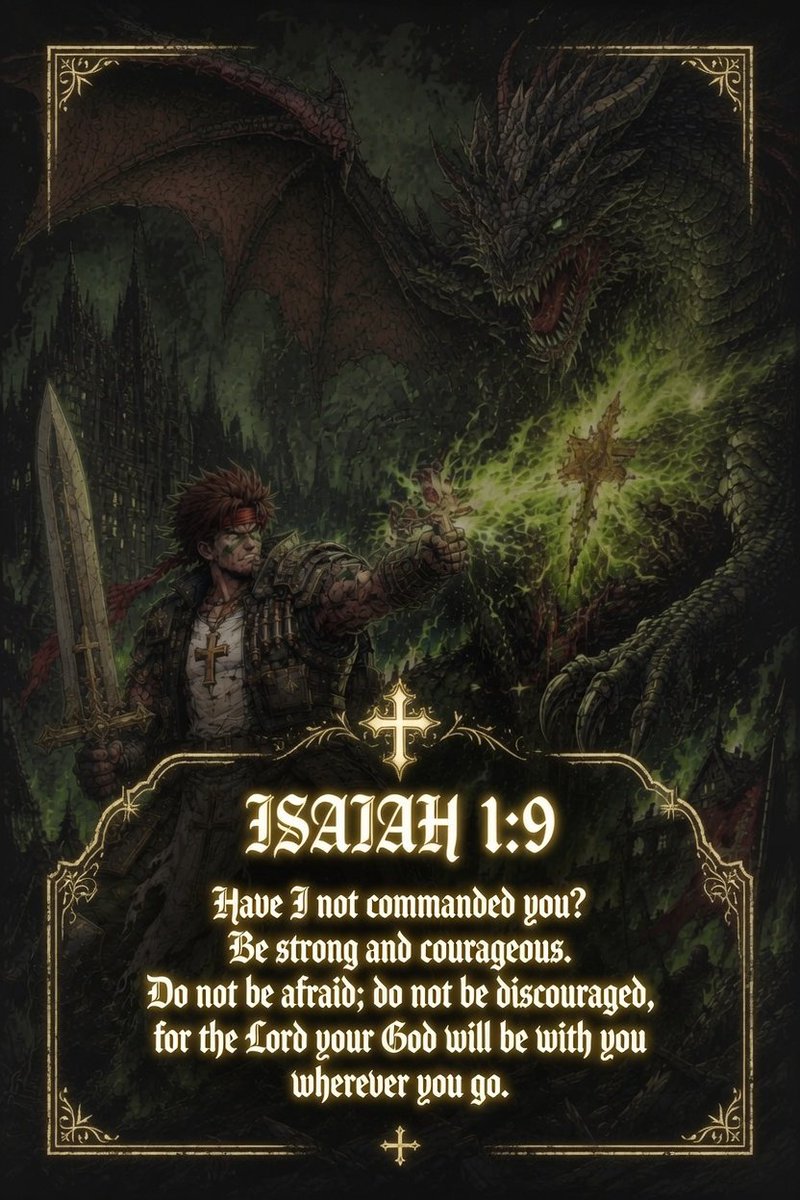 DutchMatrixVT's tweet photo. As part of my #100daylockin I am going to try to post a verse that resonates with me daily. And if I have the prompts avaliable I'll make new backgrounds weekly.
Today is Joshua 1:9 "9 Have I not commanded you? Be strong and courageous. Do not be afraid; do not be discouraged, for the Lord your God will be with you wherever you go.”
I pray you believe and are emboldened by God to do Righteous good works that glorify Him and uplift and protect your family, community, country, and world.