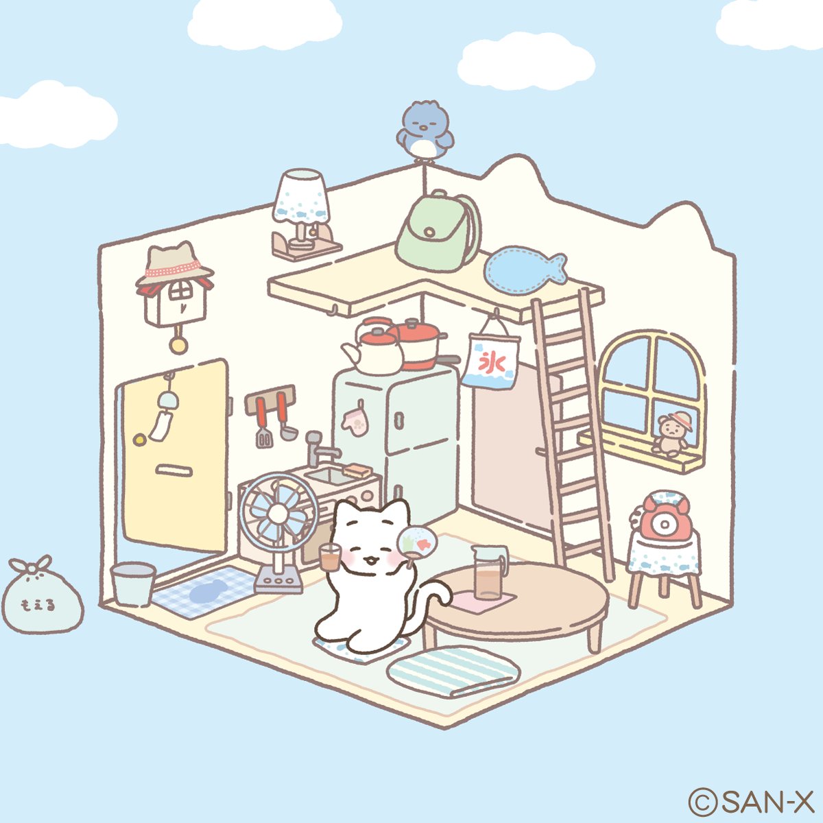 nekonohitaideco's tweet photo. 夏のおへやになったよ〜 https://t.co/sQWOw41ooP