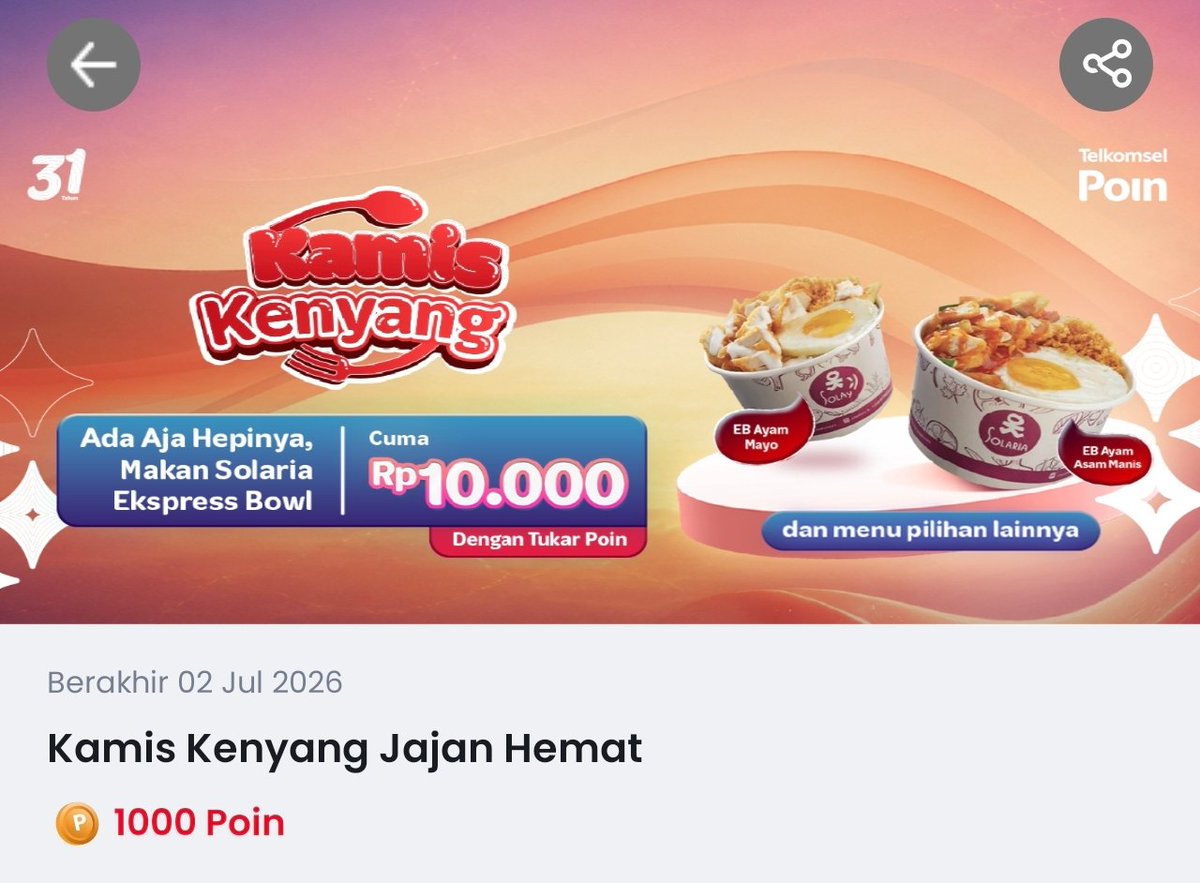 kimmyexp's tweet photo. Solaria x Telkomsel periode baru (juli)
https://t.co/5d45zzcjKI https://t.co/AlVRiUZWtn