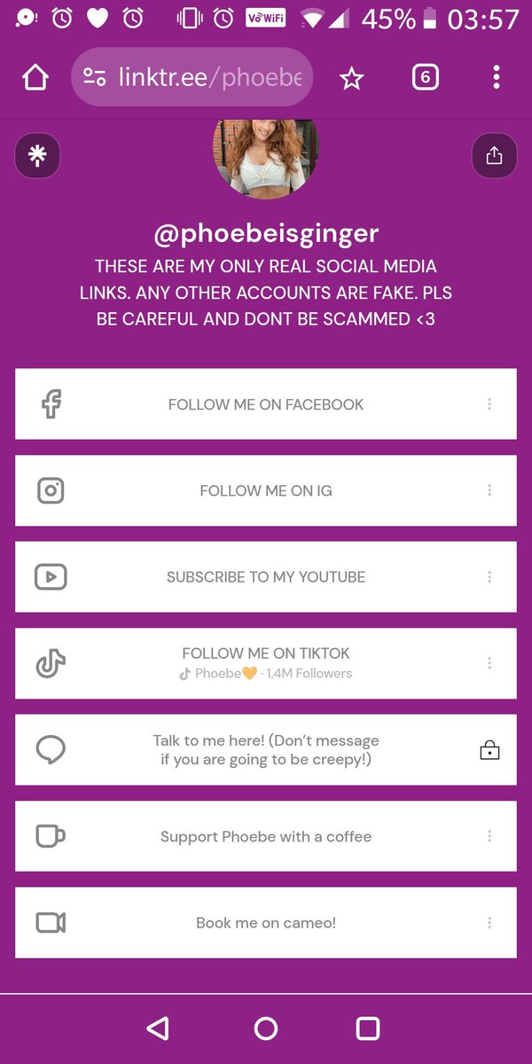 Scammer_Ghostfa's tweet photo. @ObiWansLostBro @phoebeisg1nger You have wasted your time. This is a fake SCAMMER ACCOUNT possibly African. The real Phoebe does not have an X account. As shown by the links page. https://t.co/rl7jlTgL5X