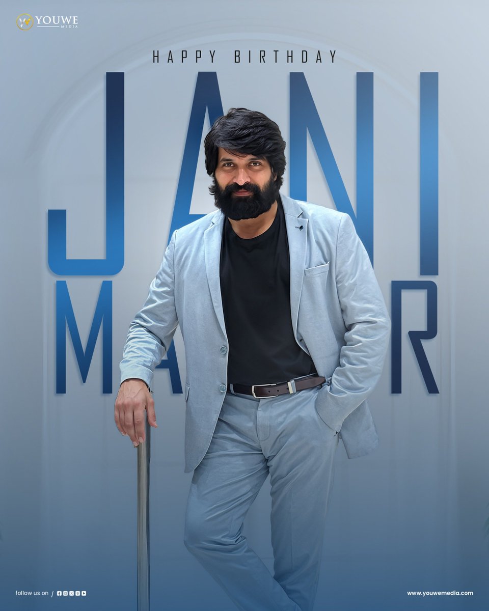 MediaYouwe's tweet photo. Happy Birthday Jani Master! 🎂✨

Keep inspiring with your passion, creativity, and unforgettable choreography. Wishing you a year full of success and happiness! 🔥

#HBDJaniMaster #YouWeMedia https://t.co/BjImvzOkjo