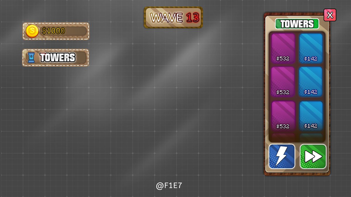 F1E777's tweet photo. ✧ | Tower Defence UI

DiSCORD: f1e7
#robloxdev #RobloxUI #Roblox https://t.co/PWwO9r3IMj