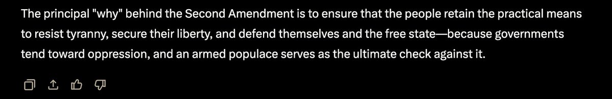 SourceJak's tweet photo. @LibertyLockPod You're not wrong. The second amendment was not created for hunting. https://t.co/TYGXV0JQFa