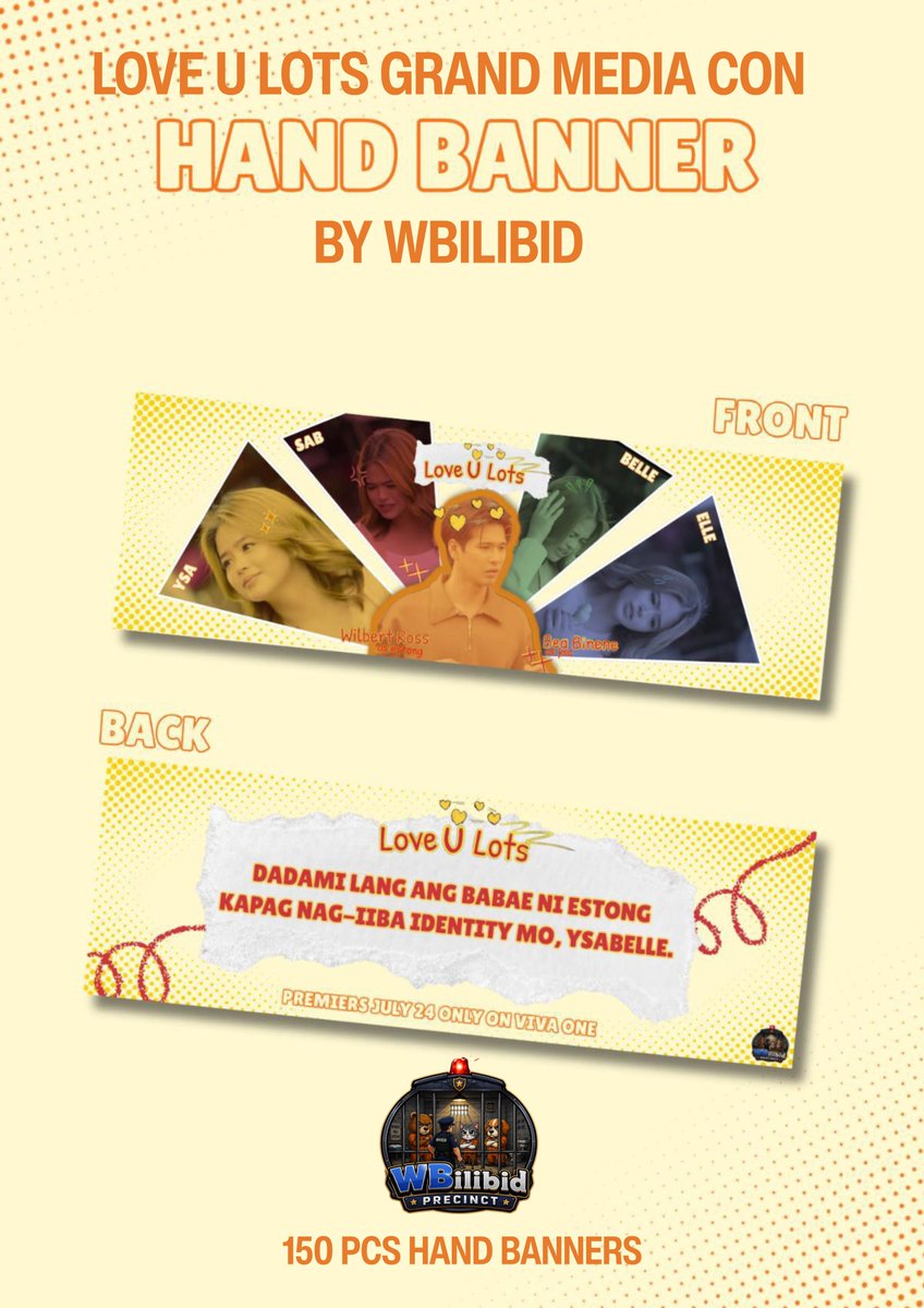wilbertrosss's tweet photo. 【#wbilibid fan project】
 ✶ love u lots grand media con hand banners 

۶ৎ like &amp; rt  
۶ৎ 150 pcs
۶ৎ will distribute randomly

#wilbertross I #beabinene I #wilbea https://t.co/lgLVoLBP73