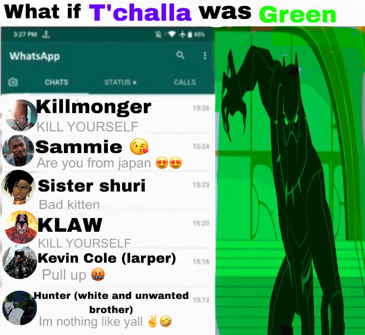 aint_johnnyboy's tweet photo. I also spent too long on this #Tchallatwt #Greentwt #Whatsapptwt https://t.co/9OhTF1ulrI