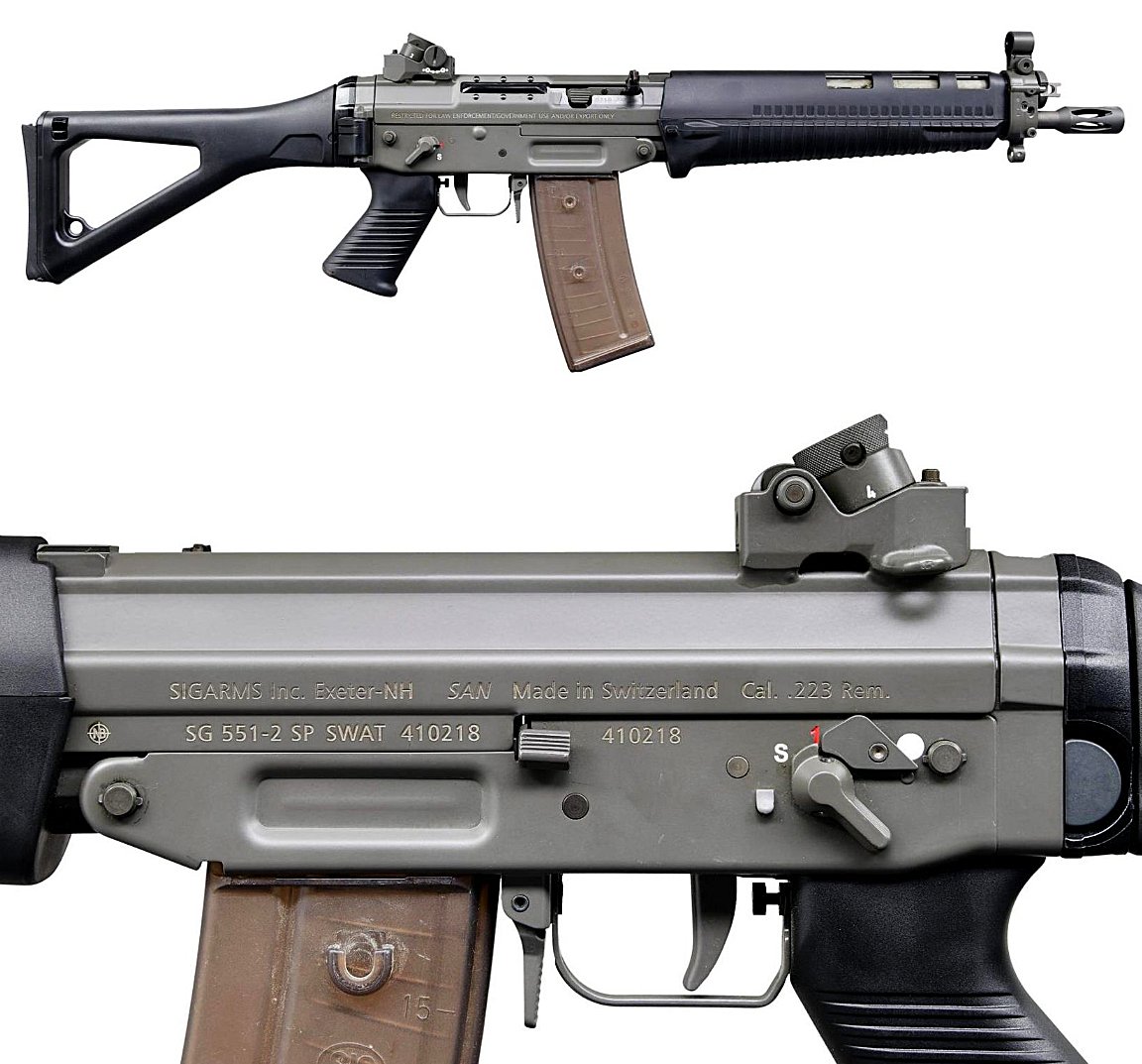 AutoMagArchive's tweet photo. Pre-ban SIGARMS Inc. SG 551-2 SP SWAT .223 https://t.co/amwxOU5hcE