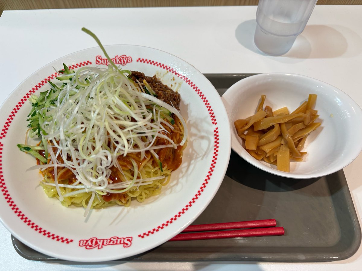 namayakeFTB's tweet photo. 新メニュー冷し担々麺大盛り➕メンマ https://t.co/c3H7PV2J0i