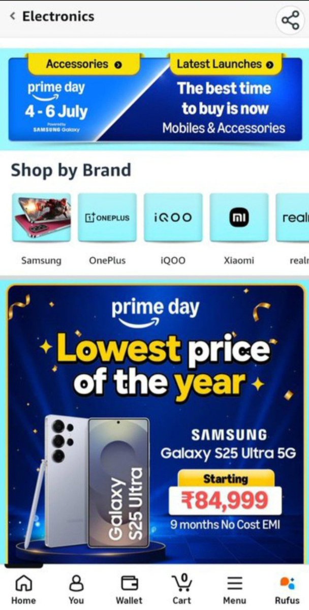 Kumar656565's tweet photo. @stufflistings My favorite feature of the SAMSUNG Galaxy S25 Ultra is it's 200MP AI-powered ProVisual Camera 📸 

#AmazonPrimeDay #GalaxyS25UltraDay2 https://t.co/VGxQAYEqJ6