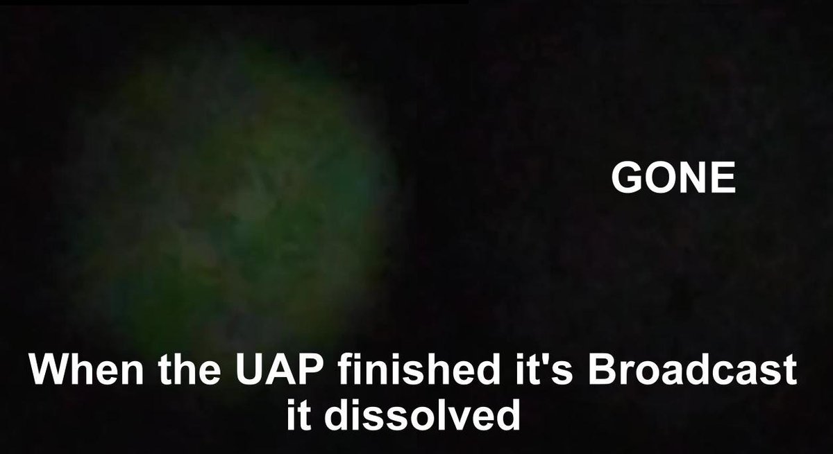 MediaGreat82127's tweet photo. when a UAP is done it broadcasting, it does this:)  it called Atomization it turns into a million particles and or  dispersal of Matter, and the only one that does in the Universe it's call a GOD, it Mine Mixed Matter or to Move Matter, it all done with the Mind of an Alien ... https://t.co/t9gHvypGqm