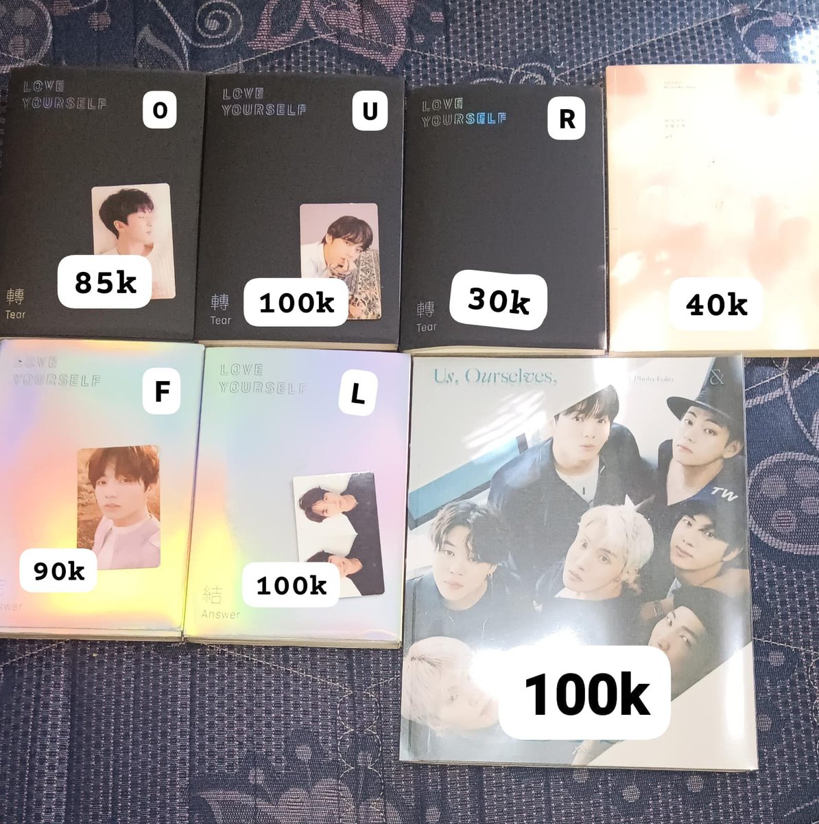 aynnsyaa_'s tweet photo. —help rt

wts // want to sale!

in rush!
condi by dm
excl. pack + adm 🍊
dom jateng
ww with ina address! 

wts bts ina pc album arirang wtt wtb aab namjoon seokjin yoongi hoseok jimin taeyung jungkook bangtan target rim pob a pob b rik rim living legend wv lysy the final #wts https://t.co/qUjQIHqvlb