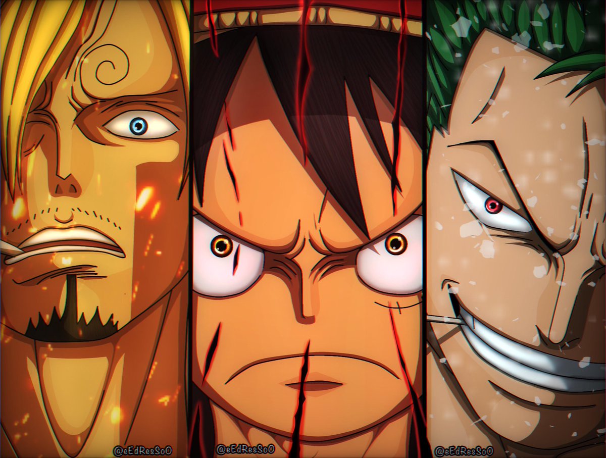BlacktyonteXavi's tweet photo. [#ONEPIECE1187]

The Monster Trio, are now facing their main opponent!!!

LET THE BATTLE BEGIN!!! https://t.co/KAG850WsnS