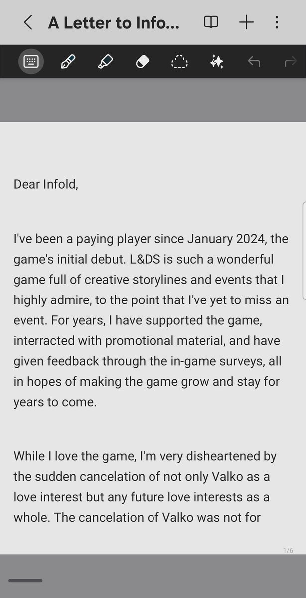 Some1random12's tweet photo. @Love_Deepspace Please review this information to get an insight as to why we are upset #BringBackValko 1/6 https://t.co/Lp39JxKW1b