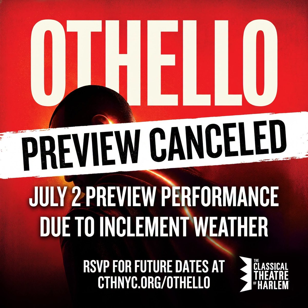 ijolaf's tweet photo. #PreviewCancelled 🎭 July 2, 2026 Othello Preview Cancelled due to inclement weather! 😞
#SaveTheDates 🎭 July 5-26, 2026 👑 Othello: Shakespeare in The Park! 🌳 Marcus Garvey Park Amphitheater (6316 Mt Morris Pk West/122nd St Entrance, NY) 🎟 RSVP: https://t.co/yZ73bLPNe0 🐰 https://t.co/3Eo1zglgZF