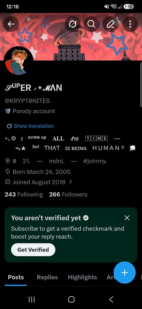 KRYPT0NITES's tweet photo. /  also, as a heads up, i have no idea why twt is showing i have a blue checkmark. im not subscribed, but i've noticed the checkmark keeps popping up on my profile. just need it to be known i am NOT paying for the fuckass premium. it makes zero sense. https://t.co/isqFKDKQ2b