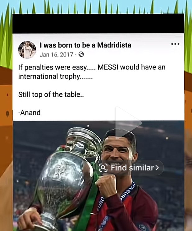 weonlyfarmhere's tweet photo. @FartButtholed @playwithtomide Are there still foolish people on this space ? It was first Di Maria carried him , he came into the tournament and banged in 6 goals without Di Maria , then it was FIFA helped him cause of penalties but he scored 6 without a penalty!! And in 2019 or so the same PENALDO fans 👇🏼 https://t.co/Pjh6cSB6sr