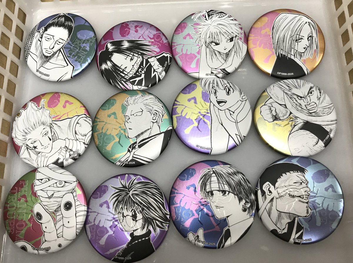 HUNTER×HUNTERより デコレクション缶バッジ 第2弾 幻影旅団 入荷しま