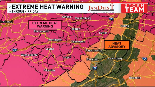 sinclairashley_'s tweet photo. Extreme Heat Warning and Advisory in Effect through Friday! Heat Index up to 110! Stay hydrated and cool https://t.co/x3xdBGZNKn