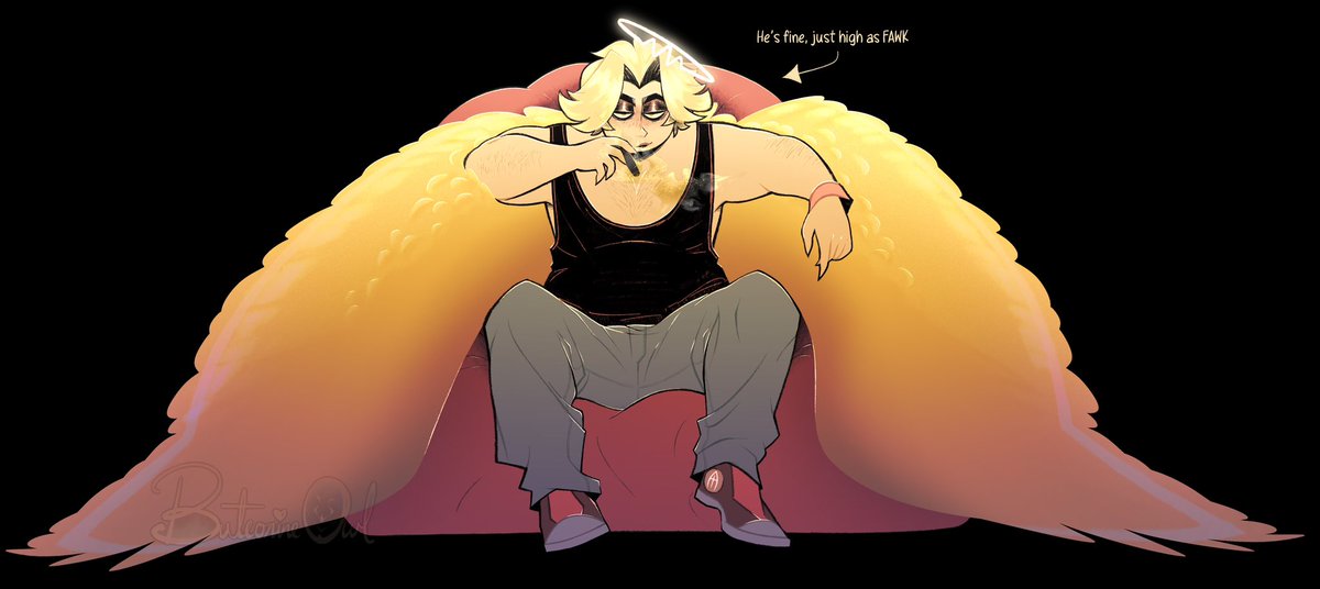 ButeonineOwl07's tweet photo. Sometimes getting baked is the way to vibe.✨👌

#HazbinHotelAbel
#Abel
#hazbinhotelart https://t.co/LzU2eZmQIW
