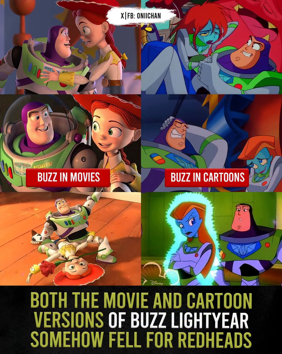 Buzz Lightyear clearly has a type 🚀😏 — Across two different versions of ...