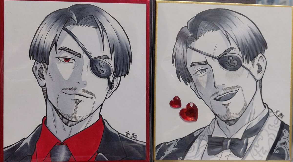 ngtOFepr's tweet photo. フォロワーさんに渡した色紙、久しぶりにまともな絵が描けた気がするのでのせとく https://t.co/dYqeest8S1