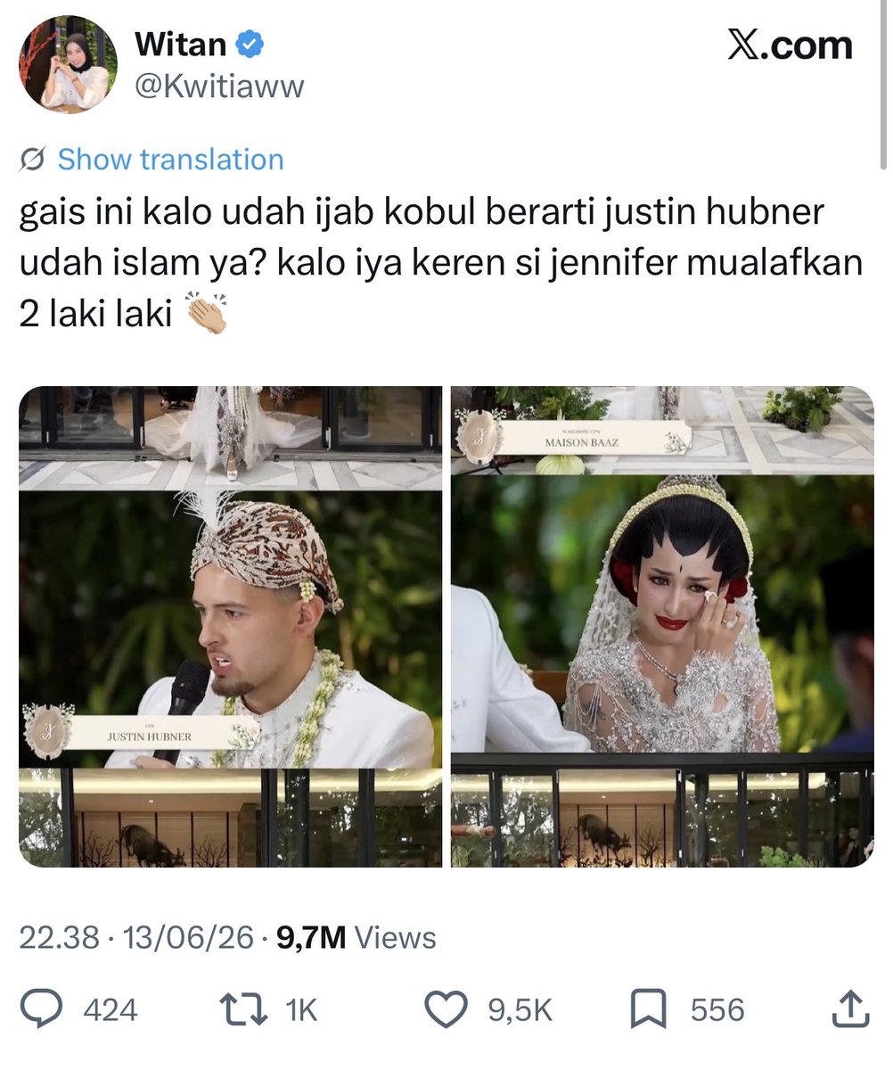 onyekers's tweet photo. “mengajak idol mualaf?” son or “keren si jennifer mualafkan 2 laki laki.” daughter https://t.co/UoqovUtQ4u