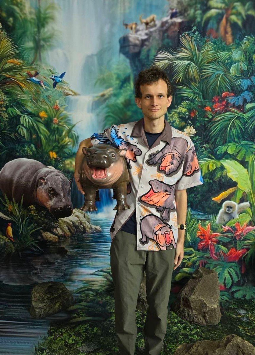 WongHero's tweet photo. @EthereanVibin Ethereum is the king, I totally agree. Also, I heard Moo Deng, @VitalikButerin adopted daughter, has her birthday coming up soon too. Can you say “Moo Moo Moo” to her? https://t.co/aJSuHqDiDE