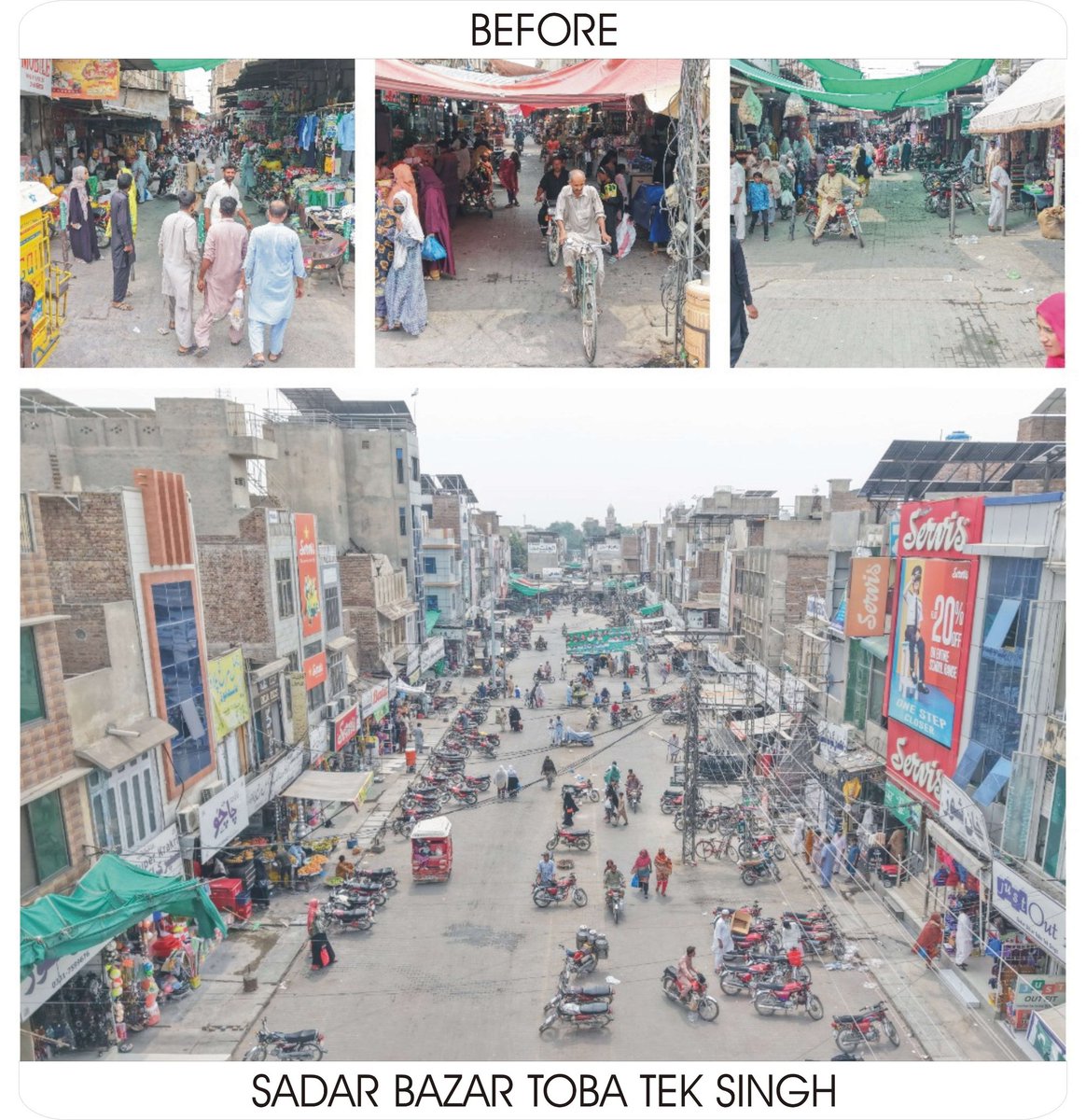 DC_TTSingh's tweet photo. Beautification of Sadar Bazaar - Toba Tek Singh (Before) https://t.co/niK0u8Zjbx