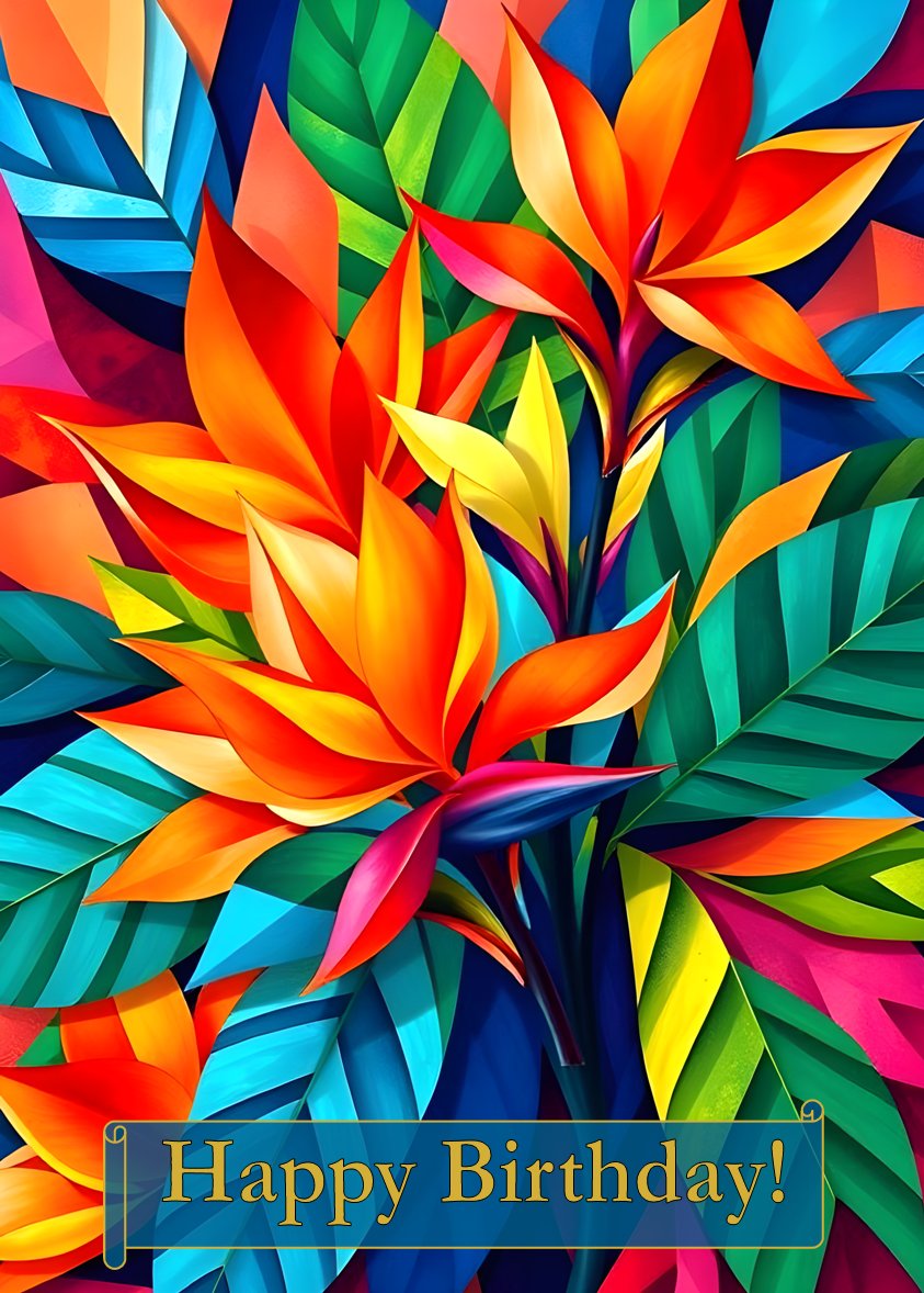 AndromedaPrints's tweet photo. Abstract Flowers 5. Printable Happy Birthday Card | Instant Download PDF Pop Art Greeting Card | Printable Colorful Vibrant Love Hearts Card https://t.co/oPqUYmVyTh https://t.co/15qqFOMCDR
