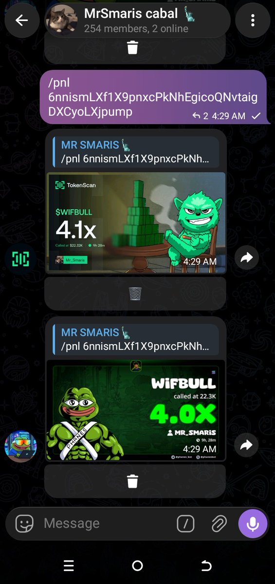 MrSmaris's tweet photo. Good 4.1x profit on $WIFBULL

/pnl
6nnismLXf1X9pnxcPkNhEgicoQNvtaigDXCyoLXjpump https://t.co/mUKTytZRVT