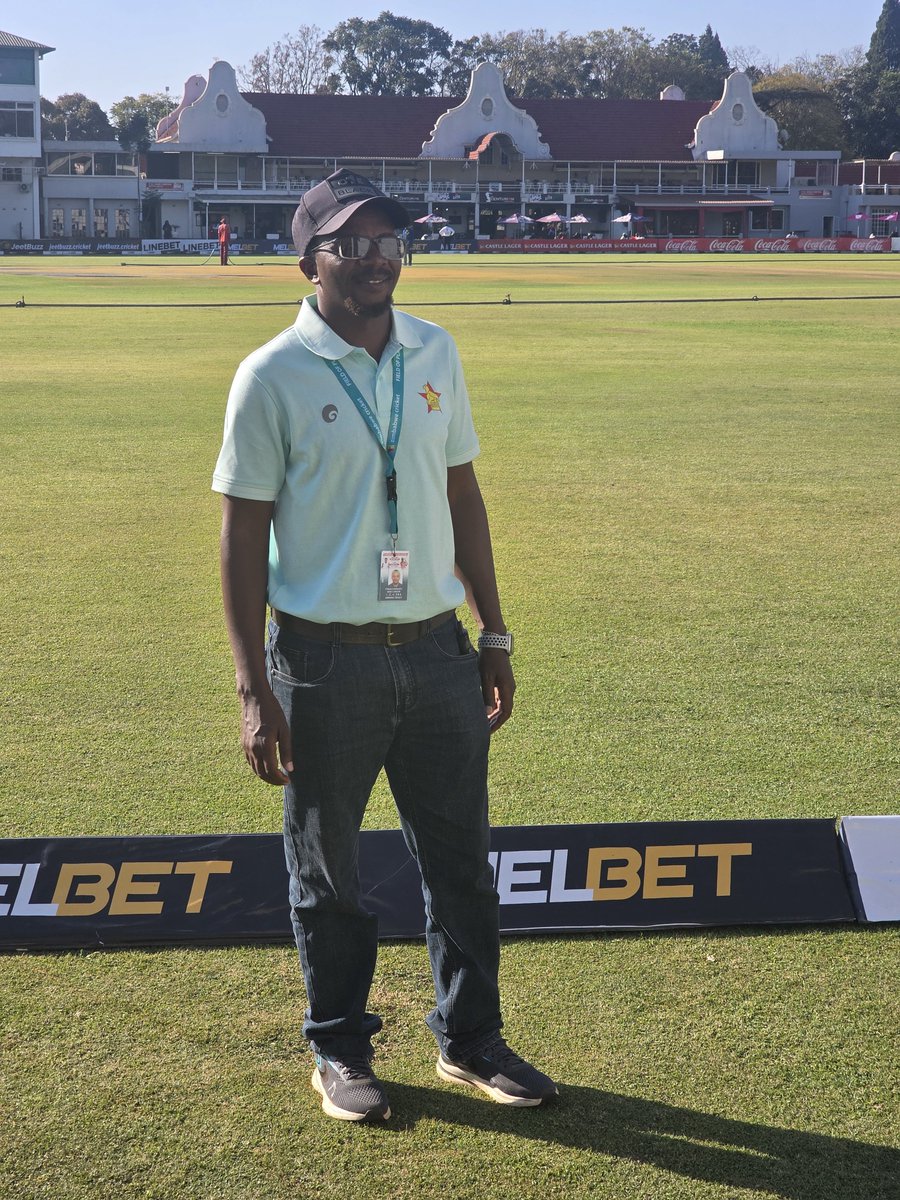 GodwinMamhiyo's tweet photo. This is @FungaiShanganya, the man behind the scenes getting the deck ready for battle. 👏🇿🇼 Big shoutout to him and his hardworking team for the surfaces they have prepared lately.

It’s no coincidence Zim 🏏 have bagged back-to-back innings wins against Afghanistan and Bangladesh. That’s proper home advantage in action.

Look at Australia or India, they don’t apologise for preparing pitches that suit their strengths, and neither should we.

In the past, we have sometimes played into the opposition’s hands at home. Glad to see that changing. We’re finally backing our own, bringing our seamers into the game, and giving ourselves a real edge.

The results speak for themselves. 📈
Credit where it’s due...the work behind the scenes matters. 🔥

#ZIMvBAN #Chevrons #ZimbabweCricket
