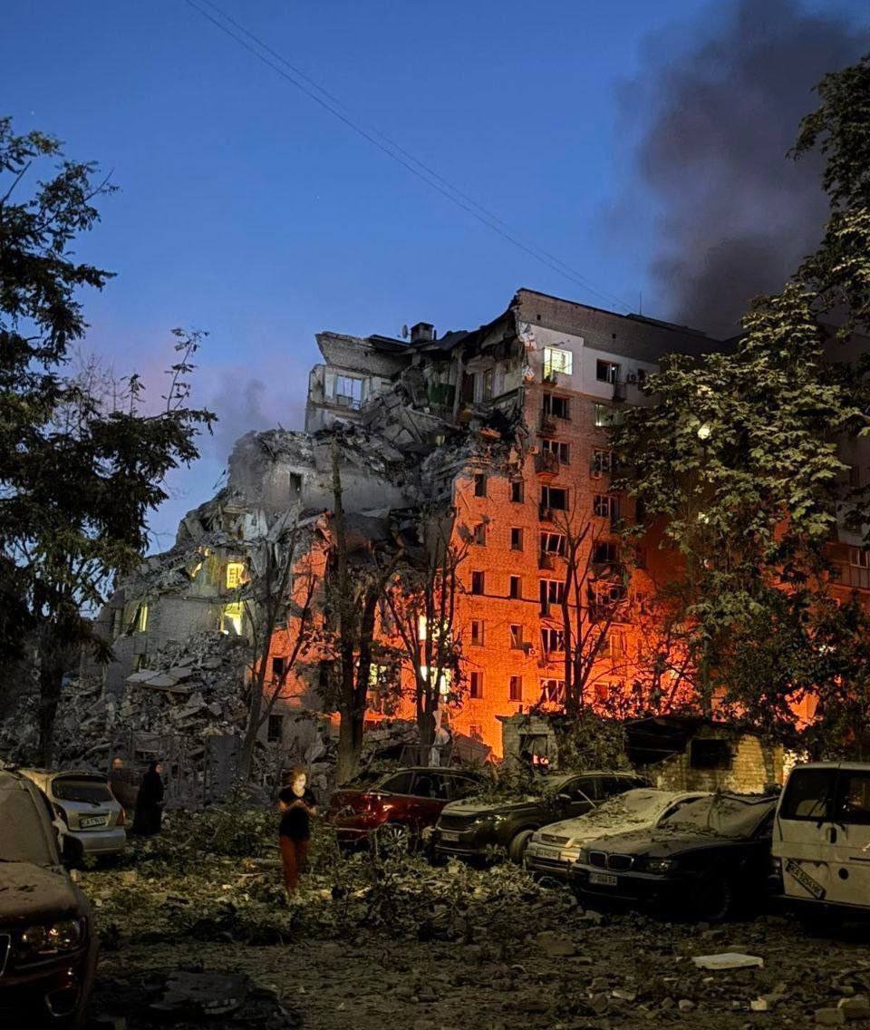 saintjavelin's tweet photo. Kyiv endured another horrific night. At least 8 people have been killed and 34 others injured in Russia’s latest attack.

Authorities have confirmed damage at no fewer than 28 locations across the city, with the vast majority affecting residential buildings and civilian infrastructure.